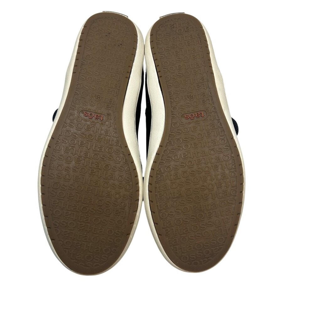 Taos Black Leather Slip-On Shoes Unity US 8.5 Womens Casual Comfort Sneakers - Picture 5 of 10